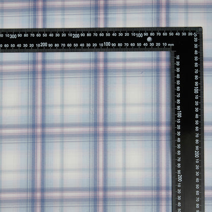 Polyester Check Pattern Twill Fabric