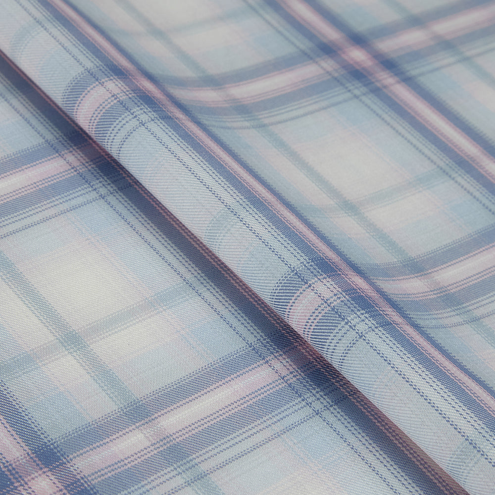 Polyester Check Pattern Twill Fabric