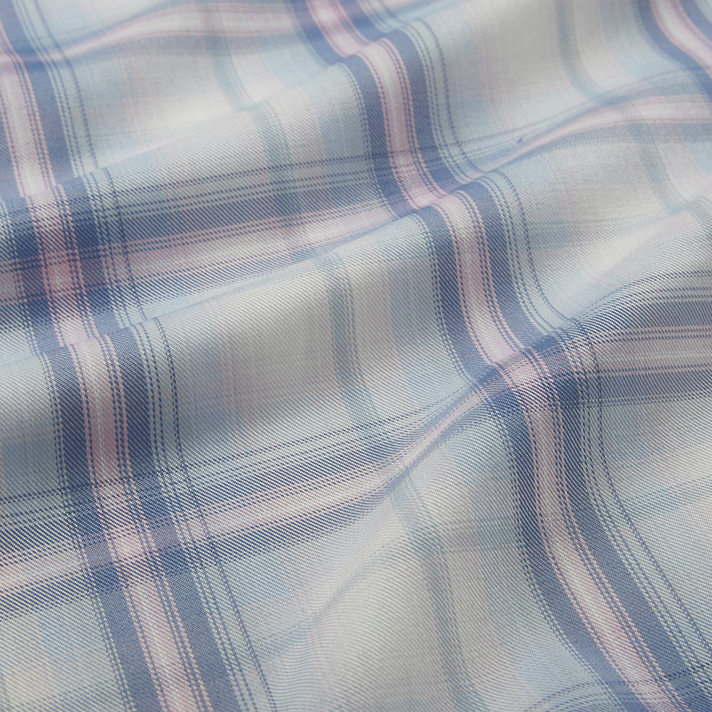 Polyester Check Pattern Twill Fabric