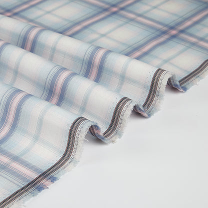 Polyester Check Pattern Twill Fabric