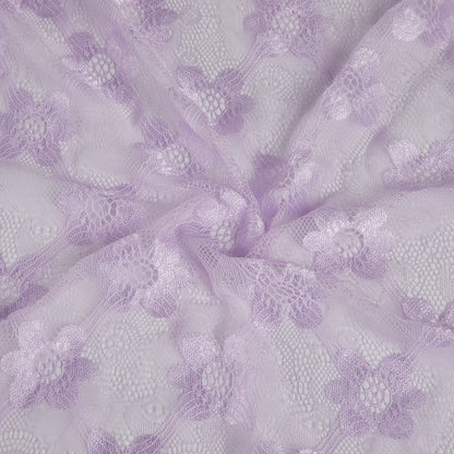 Nylon Flower Pattern Lace Fabric