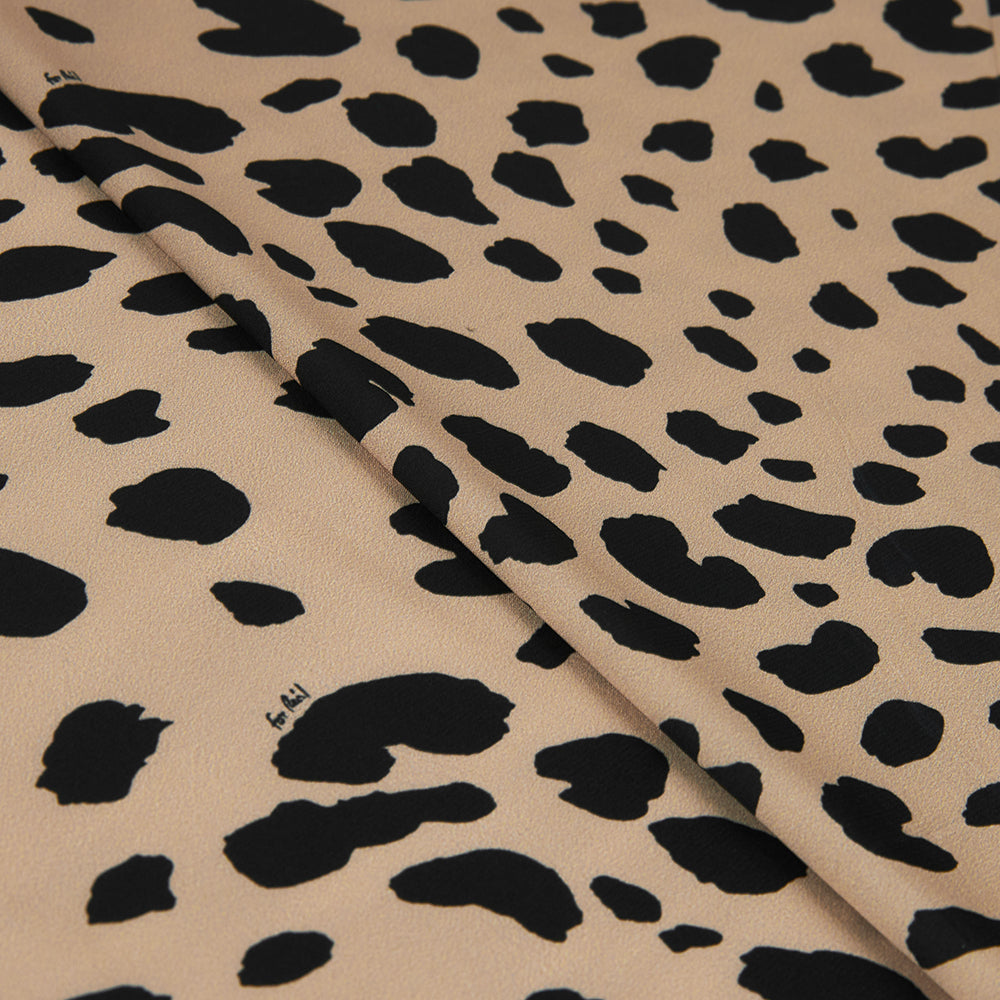 Polyester Animal Print Pattern Satin Fabric