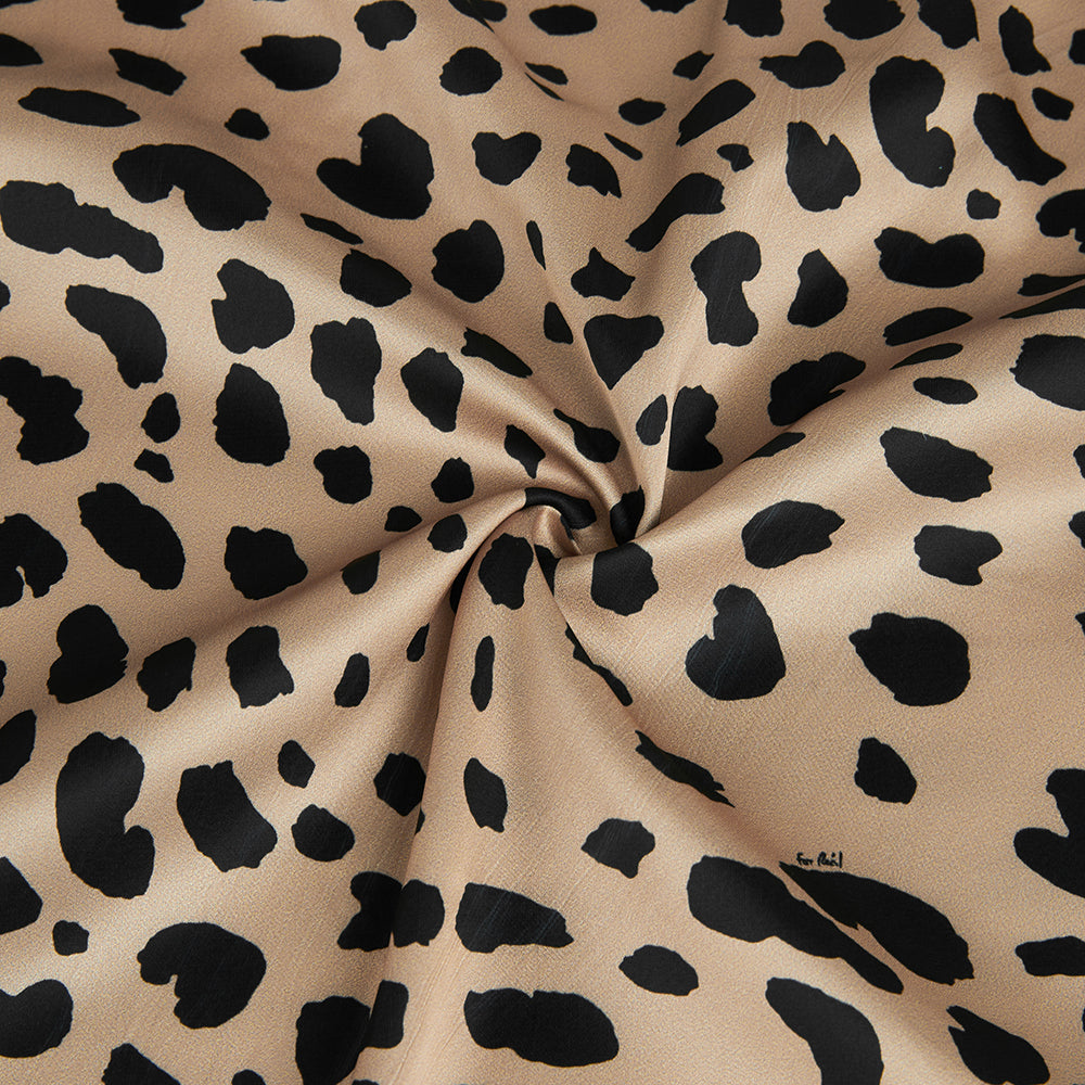 Polyester Animal Print Pattern Satin Fabric