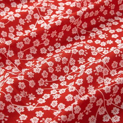 Polyester Spandex Flower Pattern Printed Fabric