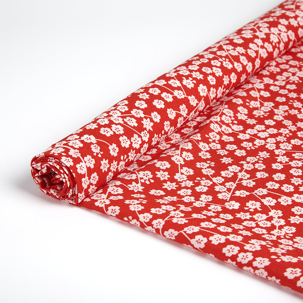 Polyester Spandex Flower Pattern Printed Fabric