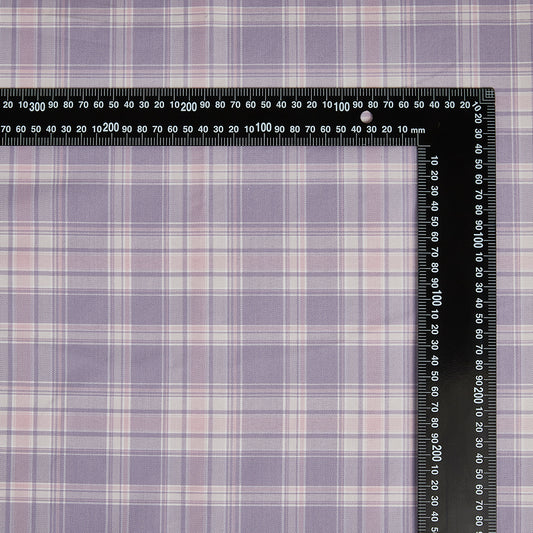 Polyester Check Pattern Twill Fabric