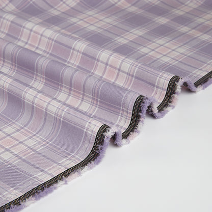 Polyester Check Pattern Twill Fabric