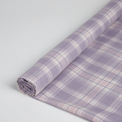 Polyester Check Pattern Twill Fabric