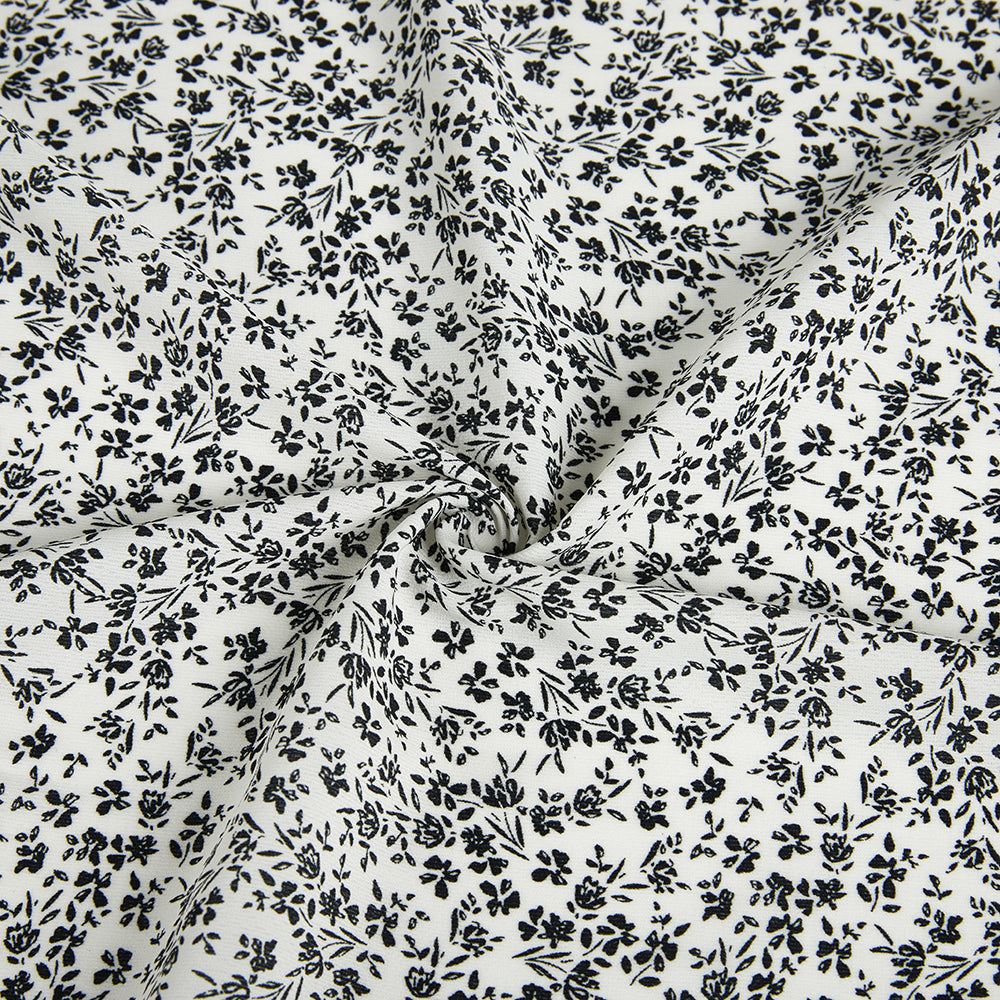 Polyester Flower Pattern Printed Fabric