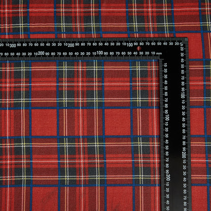 Polyester Check Pattern Chiffon Printed Fabric