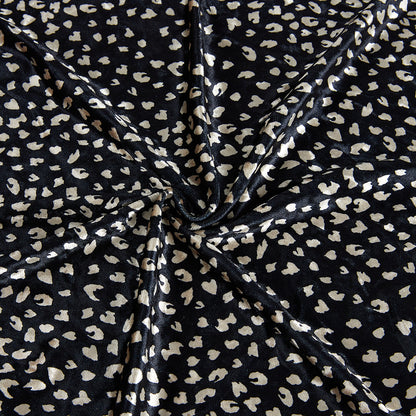 Polyester Spandex Flower Pattern Fabric