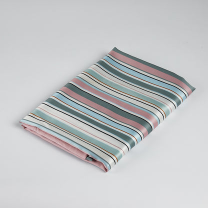 Polyester Spandex Stripes Pattern Satin Fabric