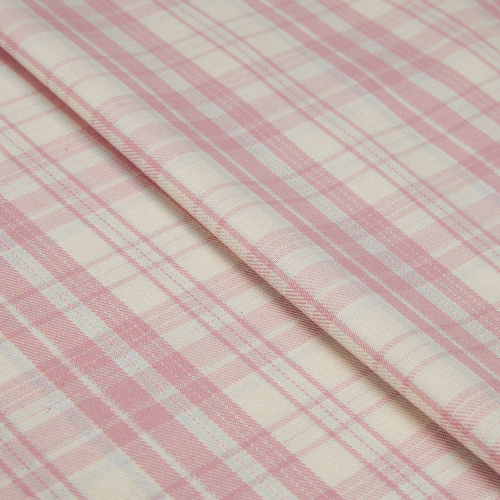 Polyester Check Pattern Twill Fabric