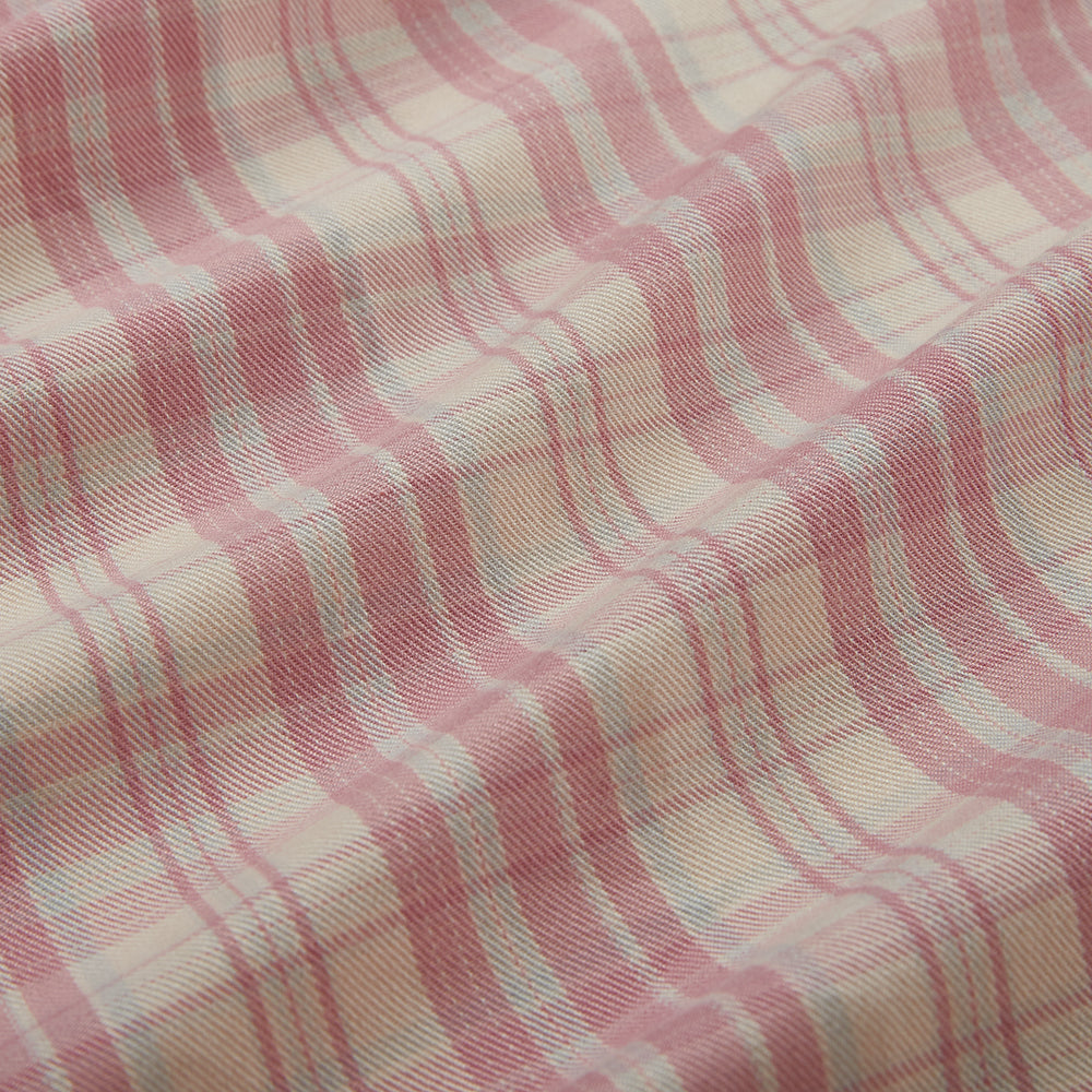 Polyester Check Pattern Twill Fabric