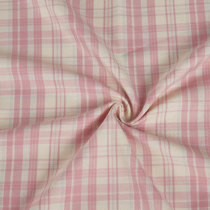 Polyester Check Pattern Twill Fabric