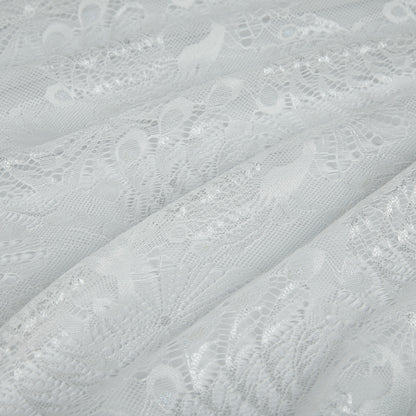 Nylon Spandex Bird Pattern Lace Fabric