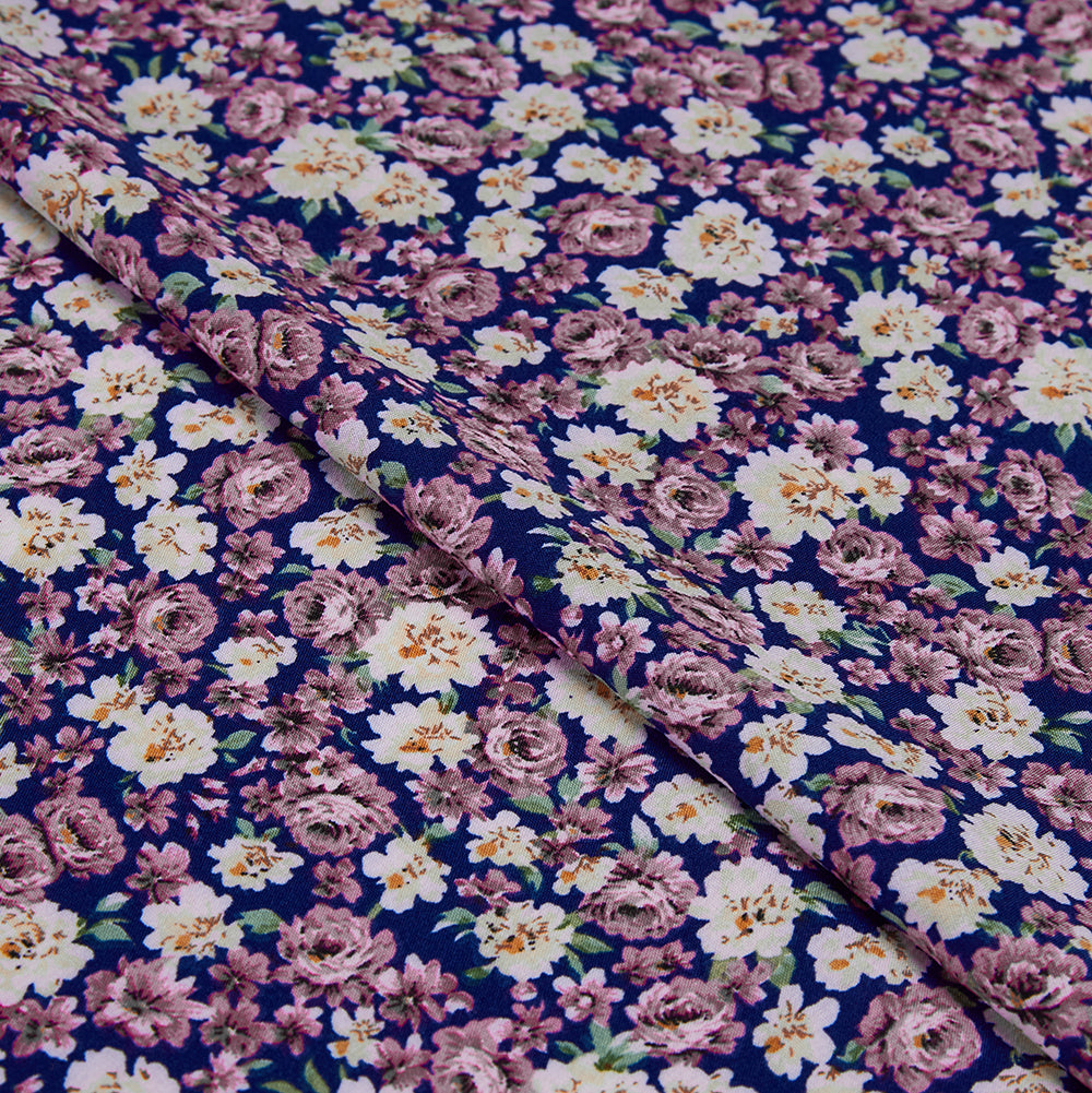 Polyester Flower Pattern Printed Fabric