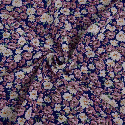 Polyester Flower Pattern Printed Fabric