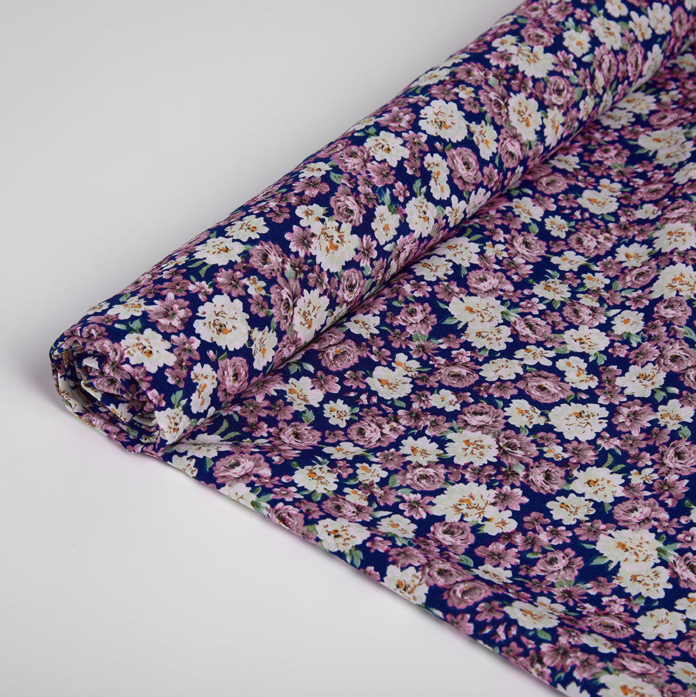 Polyester Flower Pattern Printed Fabric