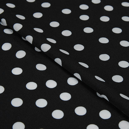 Polyester Polka Dot Pattern Printed Fabric