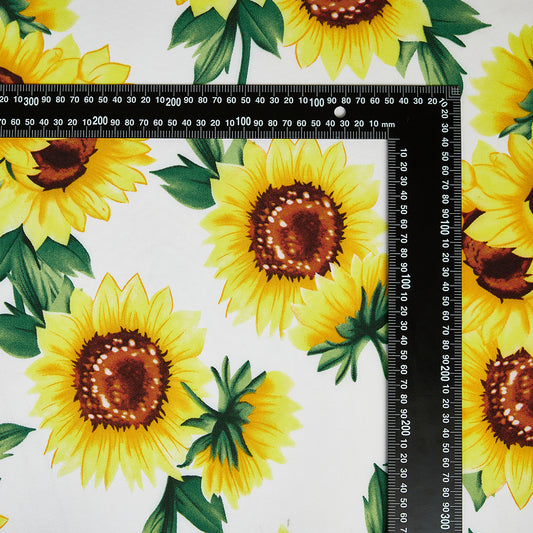 Polyester Flower Pattern Chiffon Fabric