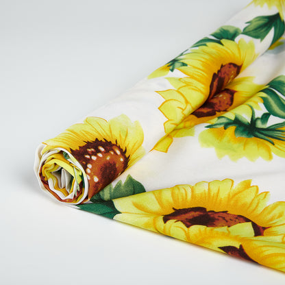 Polyester Flower Pattern Chiffon Fabric