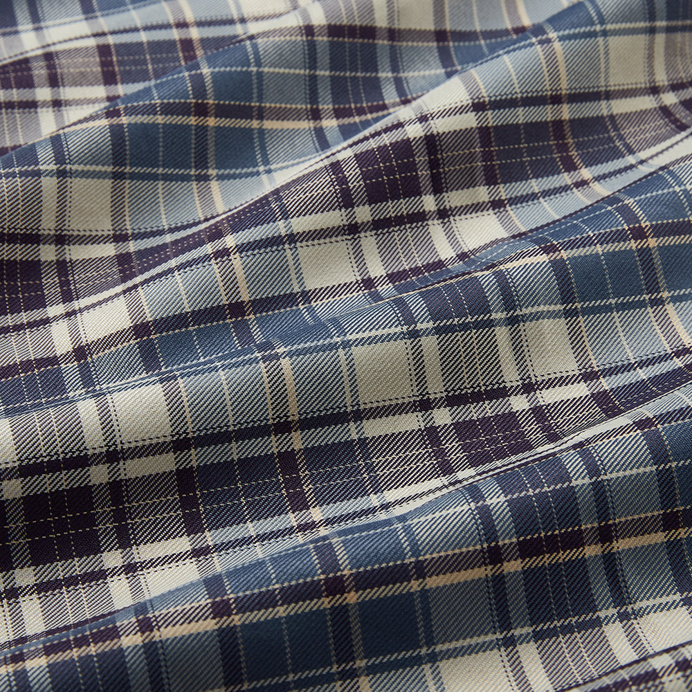 Polyester Check Pattern Twill Fabric