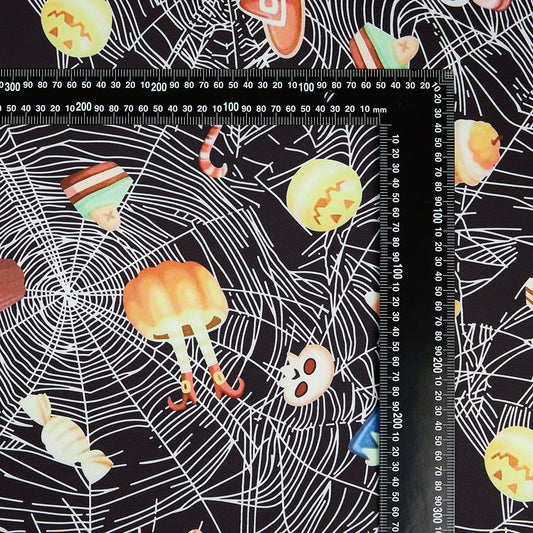 Polyester Spandex Halloween Printed Fabric