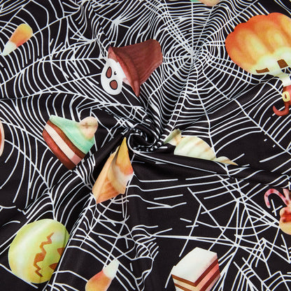 Polyester Spandex Halloween Printed Fabric