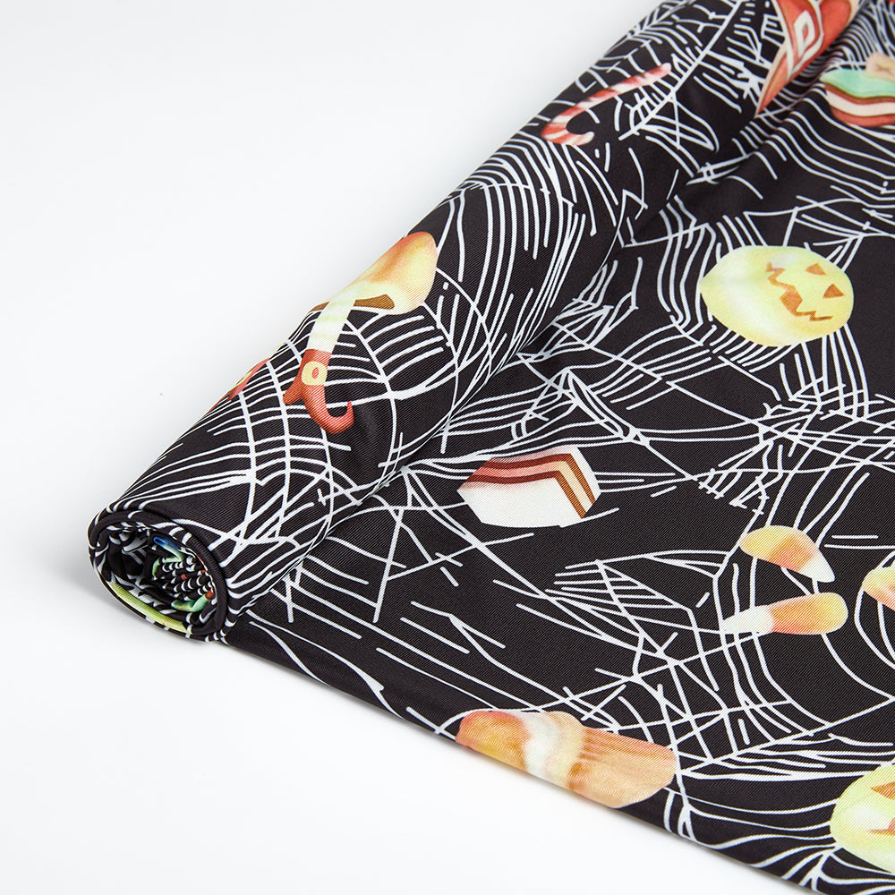 Polyester Spandex Halloween Printed Fabric