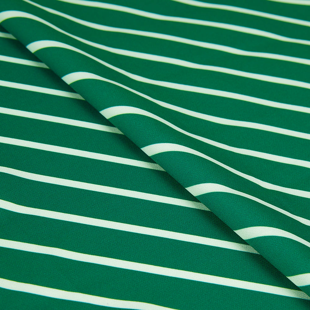 Polyester Stripes Pattern Satin Fabric