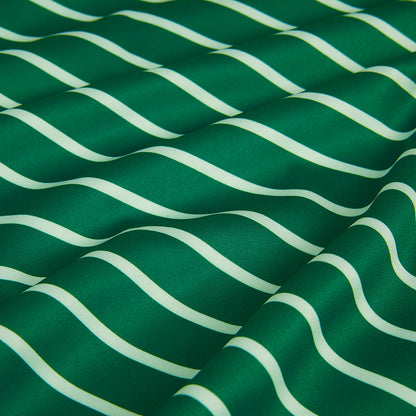 Polyester Stripes Pattern Satin Fabric