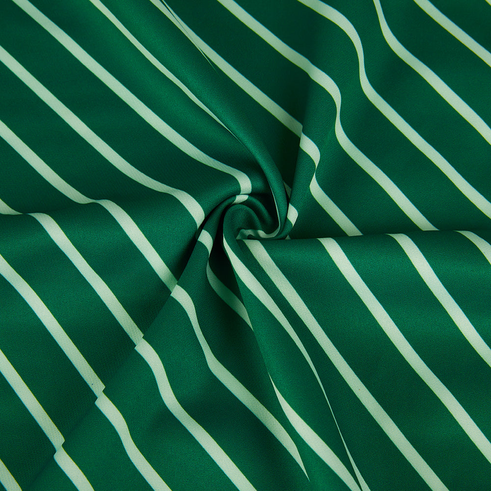 Polyester Stripes Pattern Satin Fabric