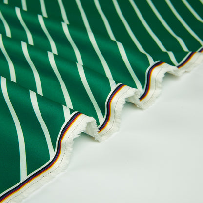 Polyester Stripes Pattern Satin Fabric