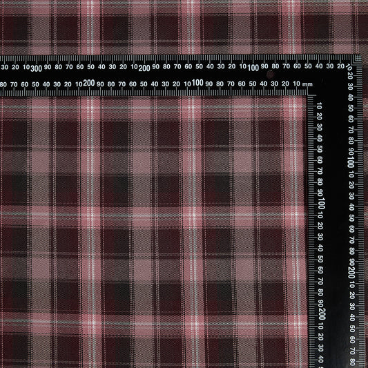 Polyester Check Pattern Twill Fabric