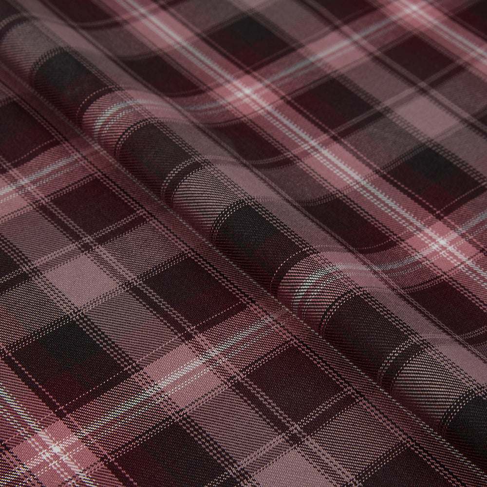 Polyester Check Pattern Twill Fabric