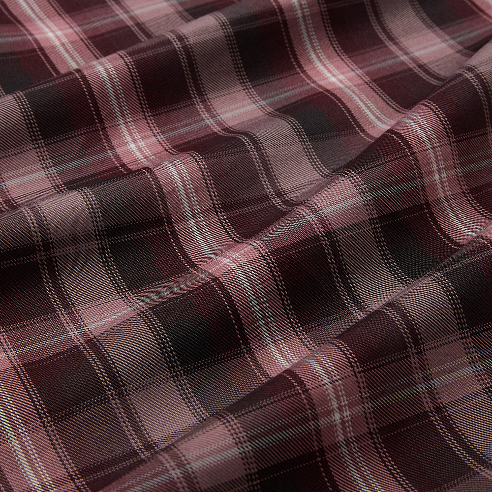 Polyester Check Pattern Twill Fabric