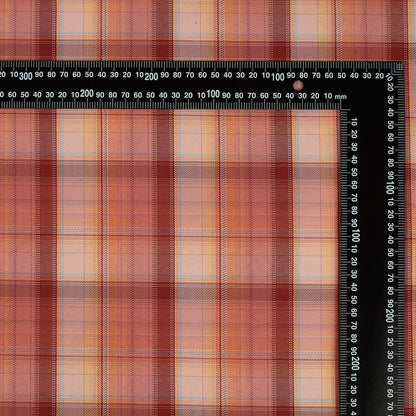 Polyester Check Pattern Twill Fabric